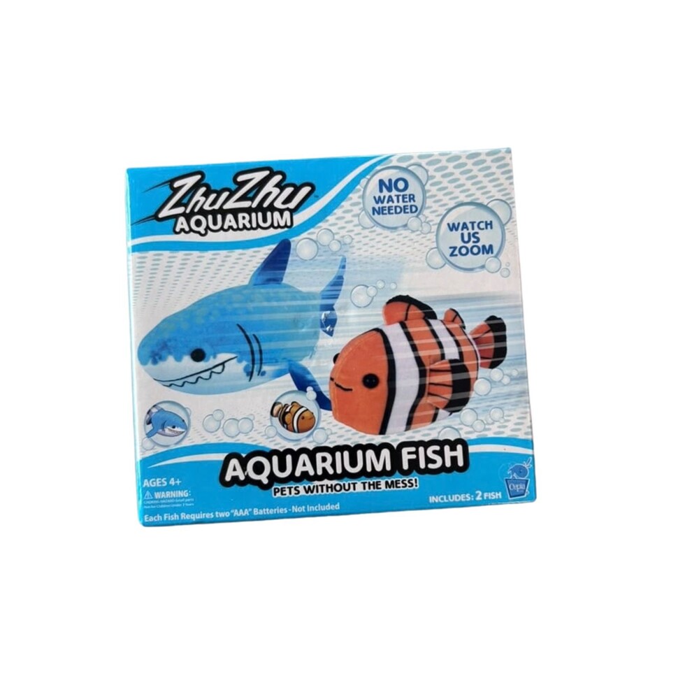 Cepia ZhuZhu Aquarium Fish Blue Shark & Clown Fish Interactive Plush